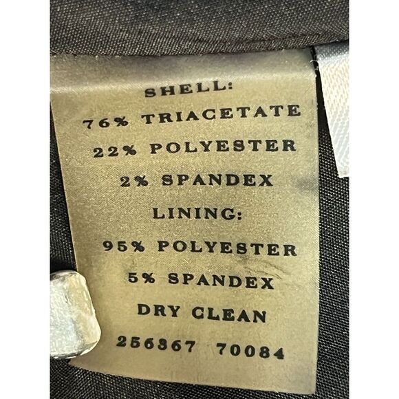 Ann Taylor Petite Mini Pencil Skirt High Waisted Slit Pleated Black Womens Sz 8P - Picture 12 of 12